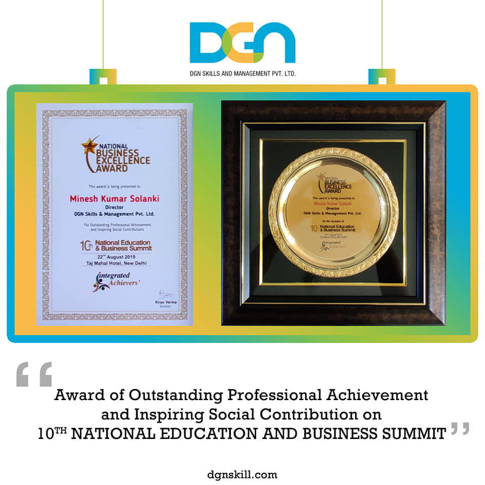 Awards of Outstanding Professional Achievement and Inspiring Social Contribution on 10th national education and business summit